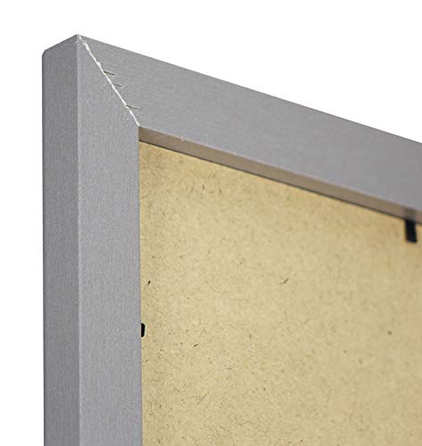 Vivarti Thin Matt Silver Picture Frame