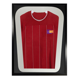 Vivarti DIY Tapered 3D Mounted Sports Shirt Display Gloss Black Frame - 0