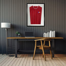 Vivarti DIY Tapered 3D Mounted Sports Shirt Display Gloss Black Frame-11