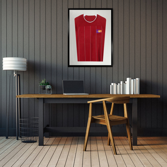 Vivarti DIY Tapered 3D Mounted Sports Shirt Display Gloss Black Frame