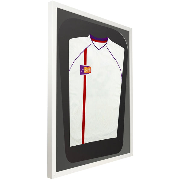 Vivarti DIY Tapered 3D Mounted Sports Shirt Display White Frame