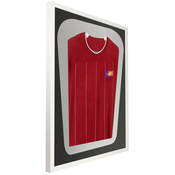 Vivarti DIY Tapered 3D Mounted Sports Shirt Display  Gloss White Frame