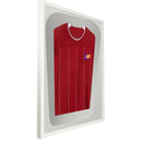 Vivarti DIY Tapered 3D Mounted Sports Shirt Display  Gloss White Frame-7