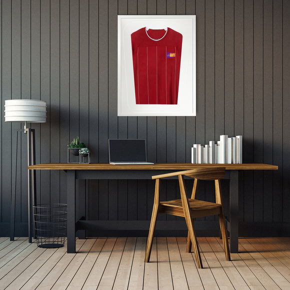 Vivarti DIY Tapered 3D Mounted Sports Shirt Display  Gloss White Frame