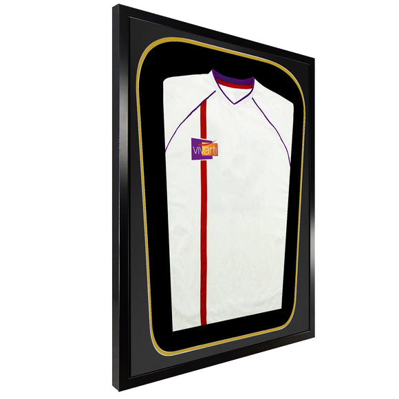 Vivarti DIY Tapered 3D Double Mounted Sports Shirt Display Black Frame