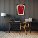 Vivarti DIY Tapered 3D Double Mounted Sports Shirt Display Gloss Black Frame-26