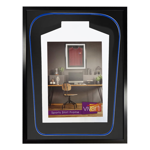 Vivarti DIY Tapered 3D Double Mounted Sports Shirt Display Black Frame