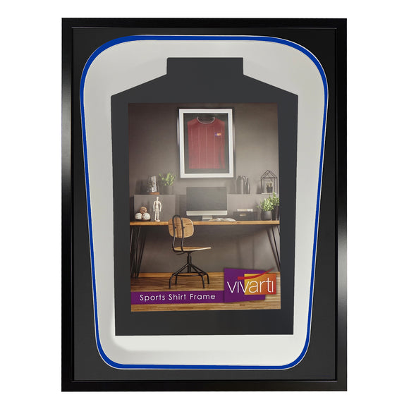 Vivarti DIY Tapered 3D Double Mounted Sports Shirt Display Black Frame