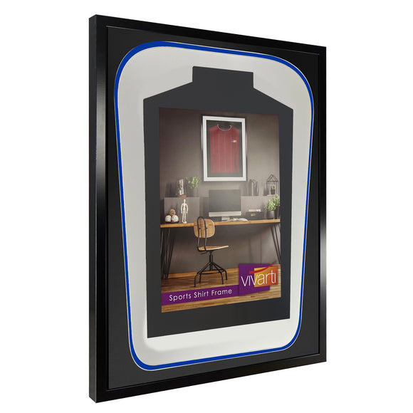 Vivarti DIY Tapered 3D Double Mounted Sports Shirt Display Black Frame