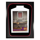 Vivarti DIY Tapered 3D Double Mounted Sports Shirt Display Black Frame-36