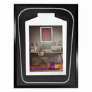 Vivarti DIY Tapered 3D Double Mounted Sports Shirt Display Black Frame-44