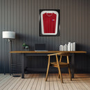 Vivarti DIY Tapered 3D Double Mounted Sports Shirt Display Gloss Black Frame-50