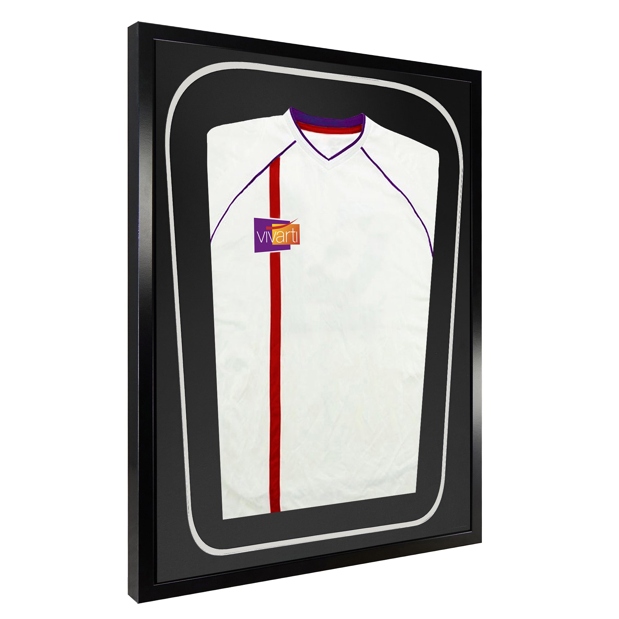 Vivarti DIY Tapered 3D Double Mounted Sports Shirt Display Black Frame