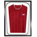 Vivarti DIY Tapered 3D Double Mounted Sports Shirt Display Gloss Black Frame-10