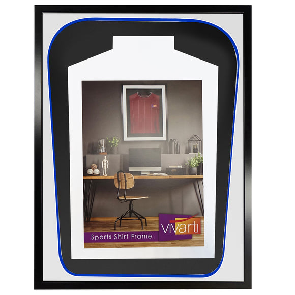 Vivarti DIY Tapered 3D Double Mounted Sports Shirt Display Black Frame