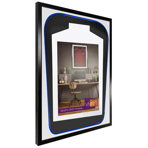 Vivarti DIY Tapered 3D Double Mounted Sports Shirt Display Black Frame