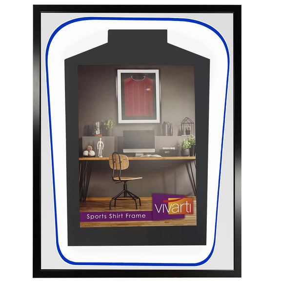Vivarti DIY Tapered 3D Double Mounted Sports Shirt Display Black Frame