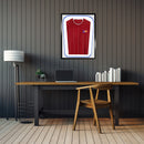 Vivarti DIY Tapered 3D Double Mounted Sports Shirt Display Black Frame-74