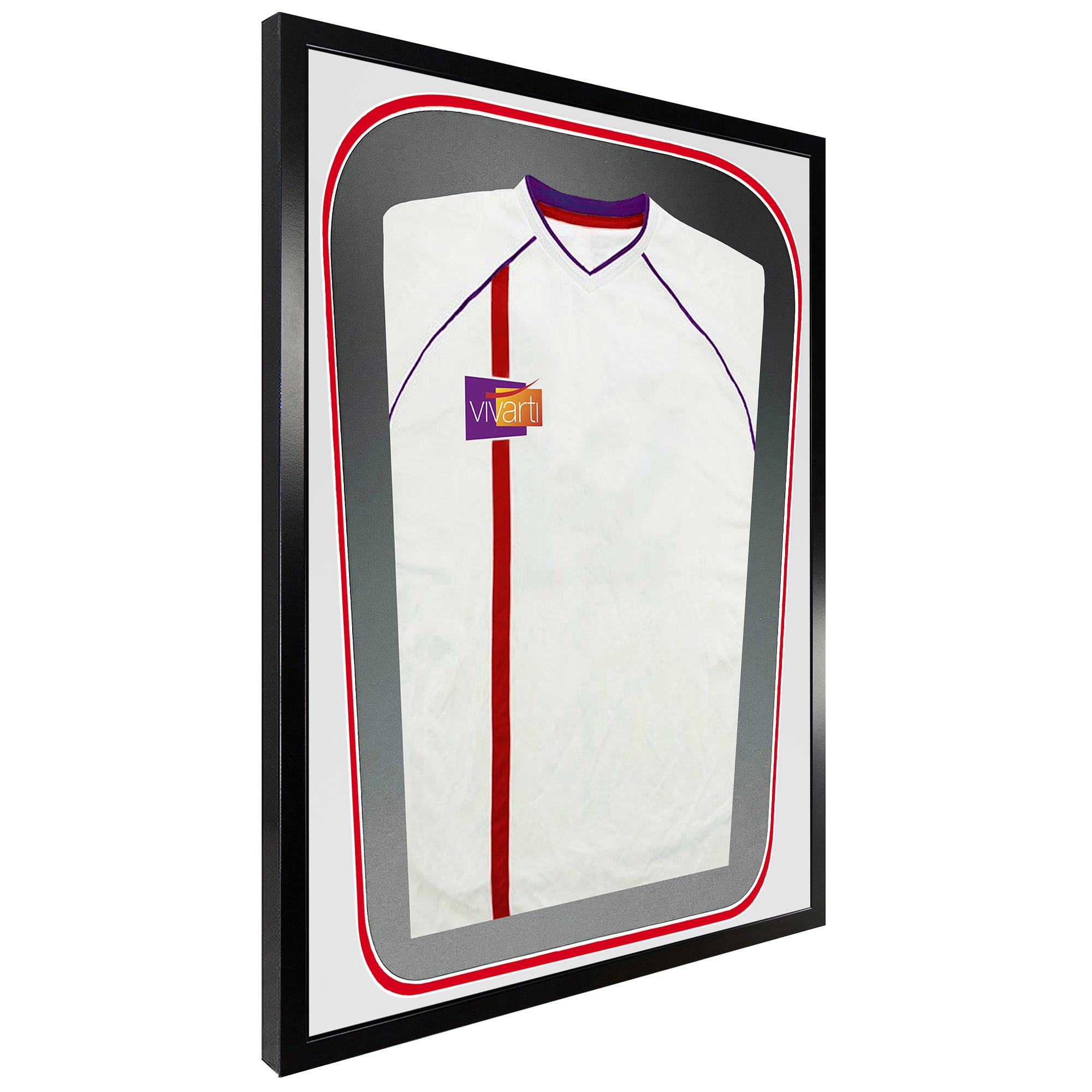 Vivarti DIY Tapered 3D Double Mounted Sports Shirt Display Black Frame