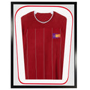 Vivarti DIY Tapered 3D Double Mounted Sports Shirt Display Gloss Black Frame-12