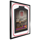 Vivarti DIY Tapered 3D Double Mounted Sports Shirt Display Gloss Black Frame-81