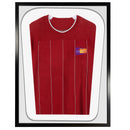 Vivarti DIY Tapered 3D Double Mounted Sports Shirt Display Gloss Black Frame-16