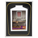 Vivarti DIY Tapered 3D Double Mounted Sports Shirt Display Gloss White Frame-20