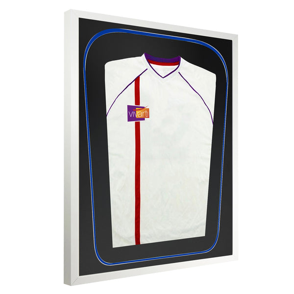 Vivarti DIY Tapered 3D Double Mounted Sports Shirt Display White Frame