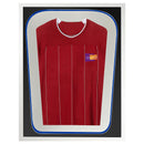 Vivarti DIY Tapered 3D Double Mounted Sports Shirt Display Gloss White Frame-5