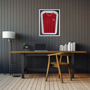 Vivarti DIY Tapered 3D Double Mounted Sports Shirt Display Gloss White Frame-34