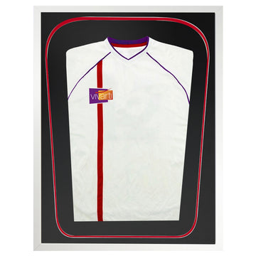 Vivarti DIY Tapered 3D Double Mounted Sports Shirt Display Gloss White Frame - 0