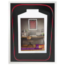 Vivarti DIY Tapered 3D Double Mounted Sports Shirt Display Gloss White Frame-37