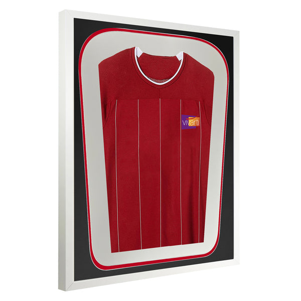 Vivarti DIY Tapered 3D Double Mounted Sports Shirt Display White Frame