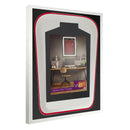 Vivarti DIY Tapered 3D Double Mounted Sports Shirt Display Gloss White Frame-41