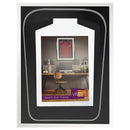 Vivarti DIY Tapered 3D Double Mounted Sports Shirt Display White Frame-44