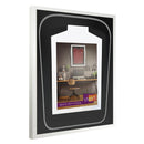 Vivarti DIY Tapered 3D Double Mounted Sports Shirt Display Gloss White Frame-45