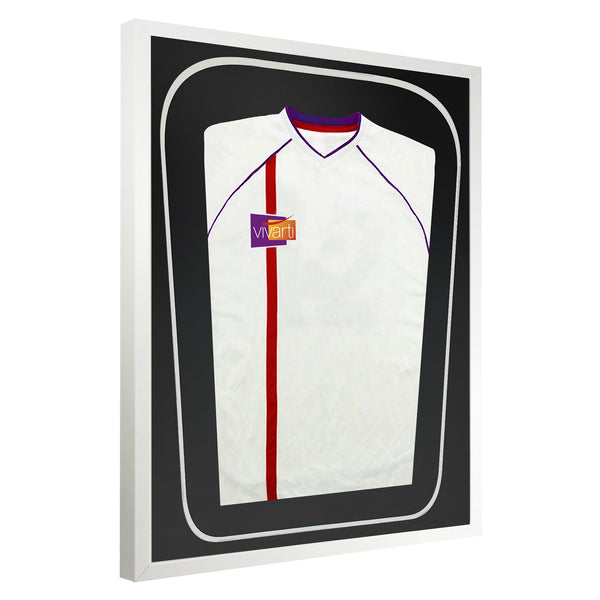 Vivarti DIY Tapered 3D Double Mounted Sports Shirt Display White Frame