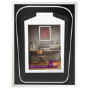 Vivarti DIY Tapered 3D Double Mounted Sports Shirt Display White Frame-52