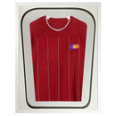 Vivarti DIY Tapered 3D Double Mounted Sports Shirt Display Gloss White Frame-10