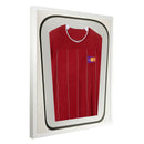 Vivarti DIY Tapered 3D Double Mounted Sports Shirt Display White Frame-55