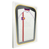 Vivarti DIY Tapered 3D Double Mounted Sports Shirt Display Gloss White Frame