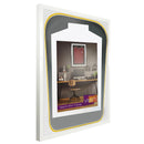 Vivarti DIY Tapered 3D Double Mounted Sports Shirt Display White Frame-61