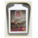 Vivarti DIY Tapered 3D Double Mounted Sports Shirt Display Gloss White Frame-60