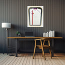 Vivarti DIY Tapered 3D Double Mounted Sports Shirt Display White Frame-62