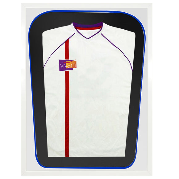 Vivarti DIY Tapered 3D Double Mounted Sports Shirt Display White Frame