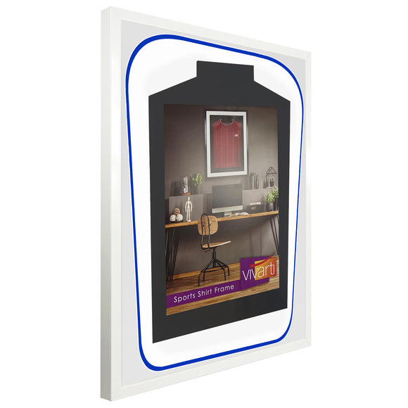 Vivarti DIY Tapered 3D Double Mounted Sports Shirt Display White Frame