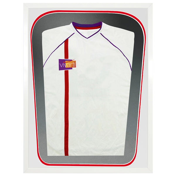 Vivarti DIY Tapered 3D Double Mounted Sports Shirt Display White Frame