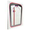 Vivarti DIY Tapered 3D Double Mounted Sports Shirt Display White Frame