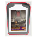 Vivarti DIY Tapered 3D Double Mounted Sports Shirt Display Gloss White Frame-76