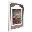 Vivarti DIY Tapered 3D Double Mounted Sports Shirt Display White Frame-77